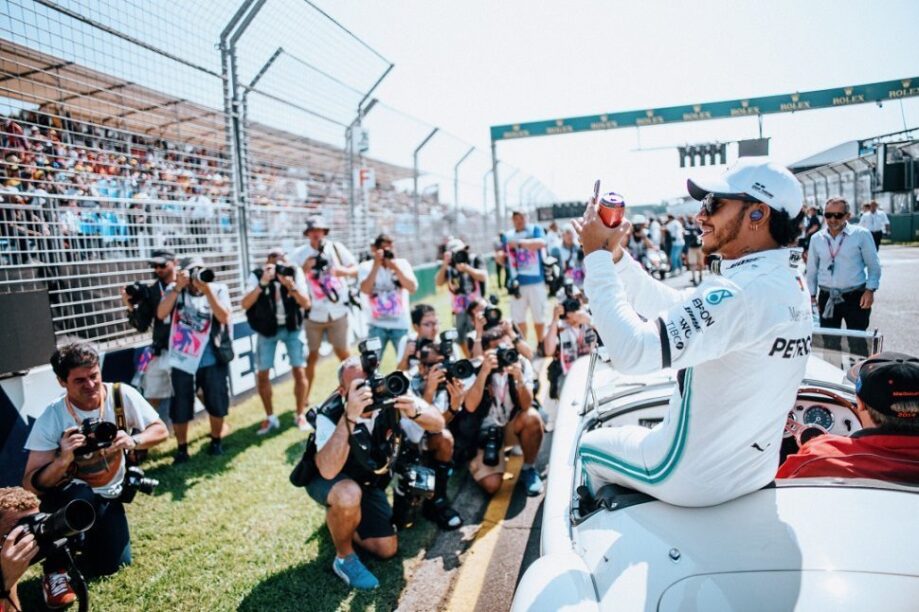 Lewis Hamilton bij de GP van Australië 2019