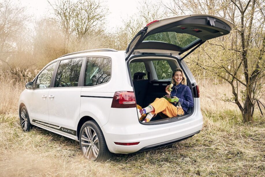 Volkswagen Sharan tijdelijke bedrijfswagen kofferbak