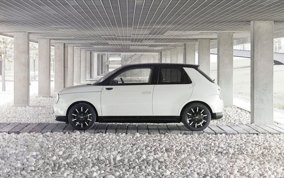 Honda e, een van de elektrische auto's die uitkomt in 2020