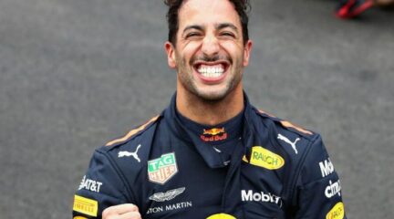 Ricciardo niet in beeld
