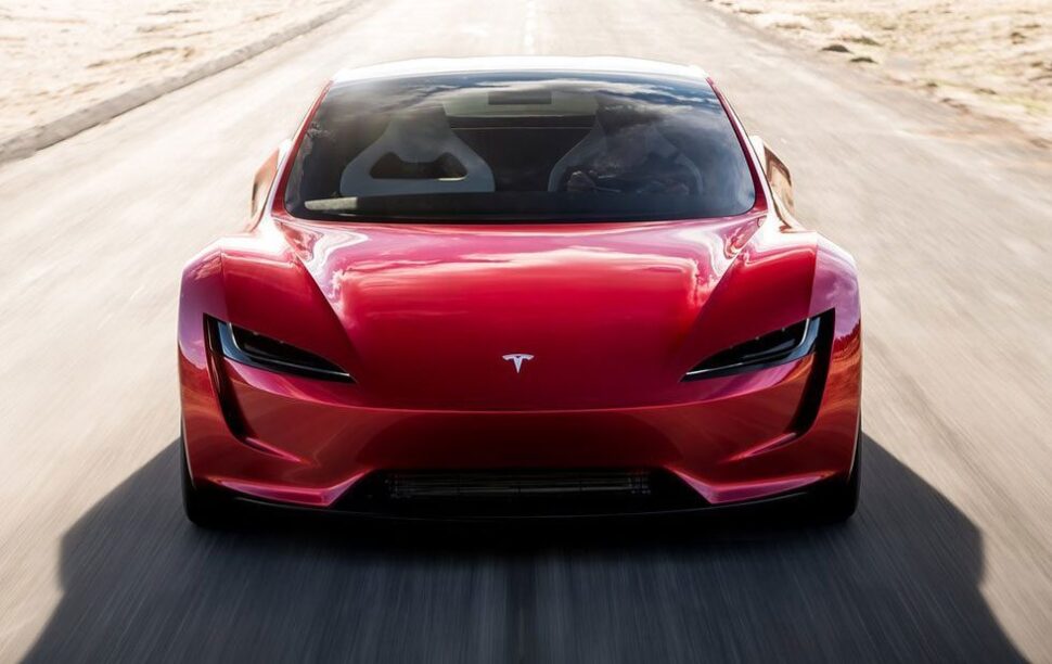 Tesla Roadster, die volgend jaar op de Nürburgring te zien is