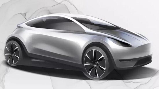 nieuwe Tesla hatchback