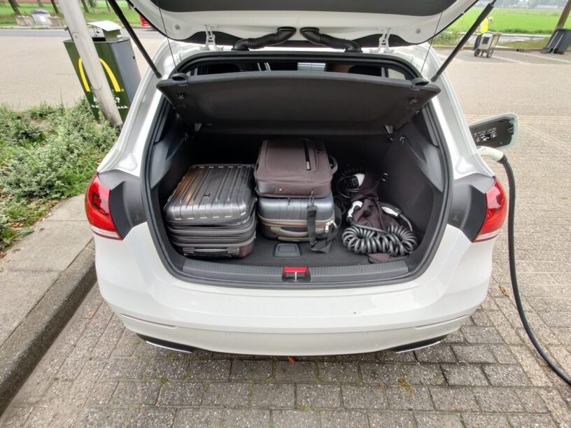 Mercedes A250e - op vakantie met een plug-in hybride - kofferbakruimte