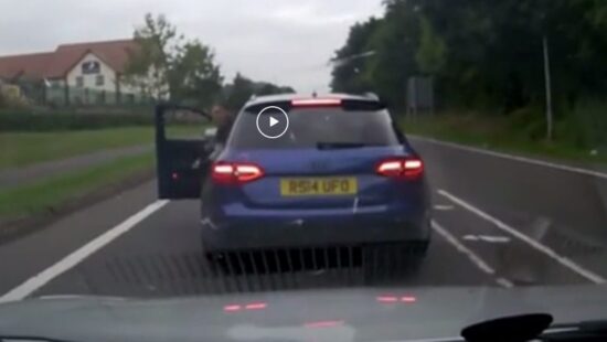 Video - incident met Audi RS4 heeft bizarre afloop