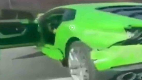 Video: deze Lamborghini Huracán crash zag iedereen aankomen