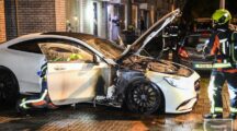 Mercedes-AMG S63 mogelijk in brand gestoken in Alphen a/d Rijn