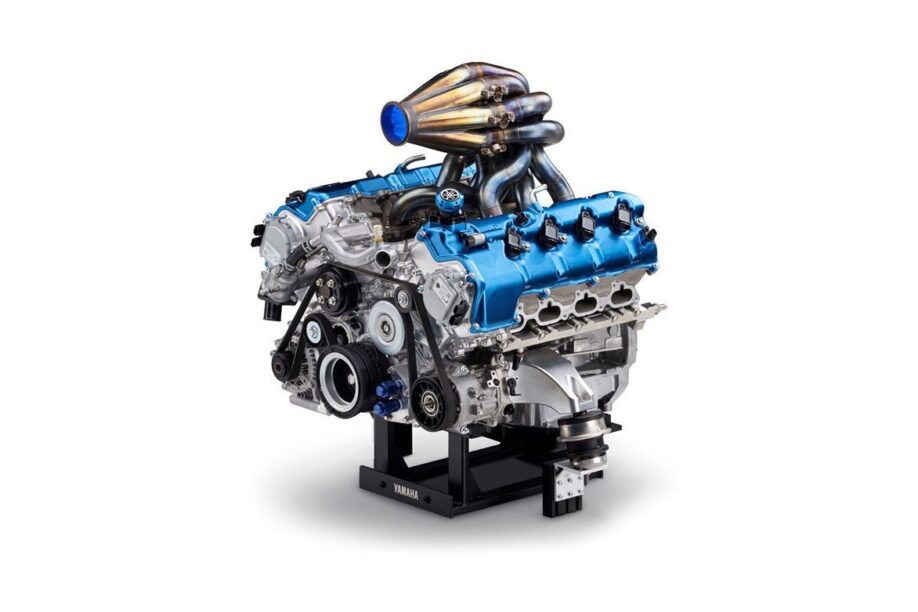 V8 op waterstof van Yamaha