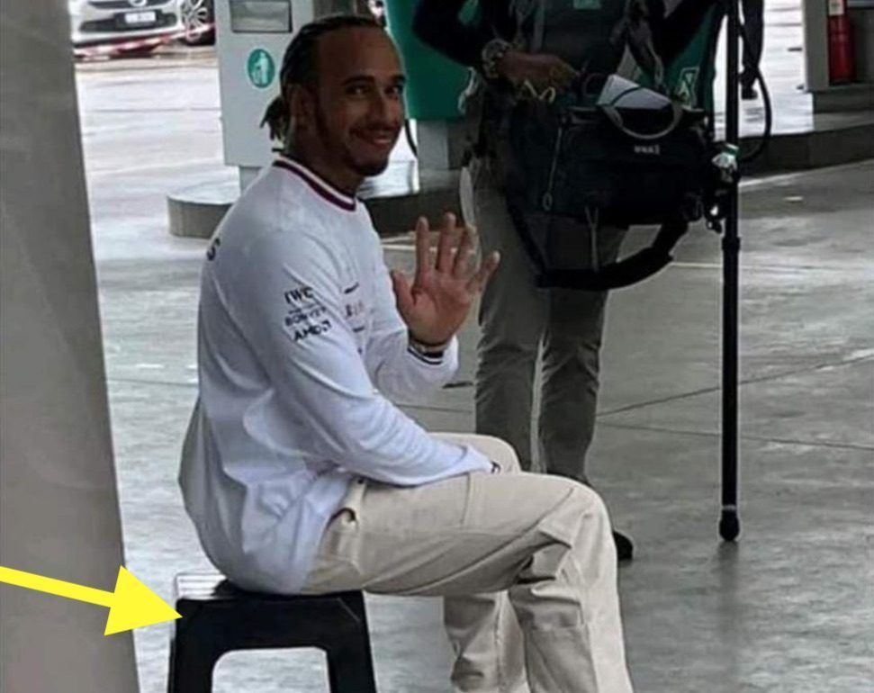 Lewis Hamilton stoel