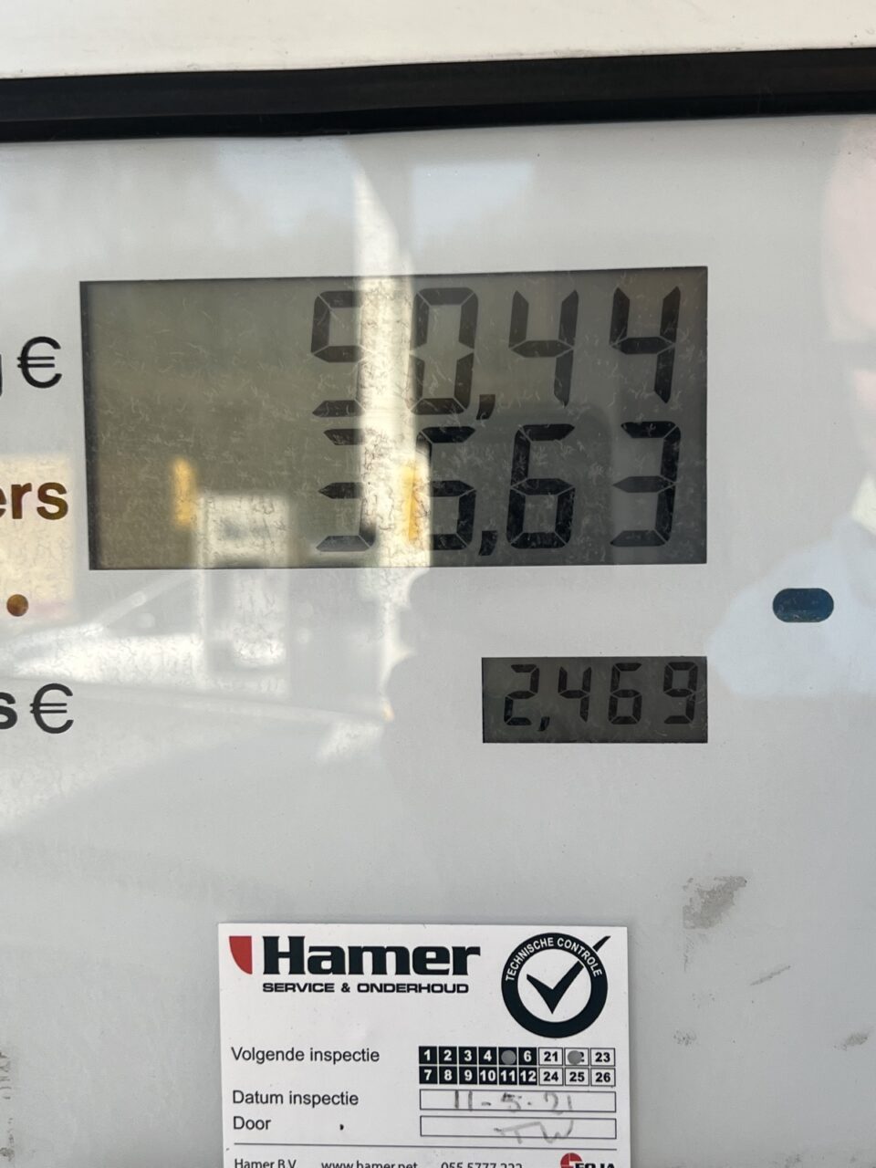 prijs liter benzine