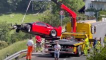 Video: Ferrari F40 crasht tijdens heuvelklim