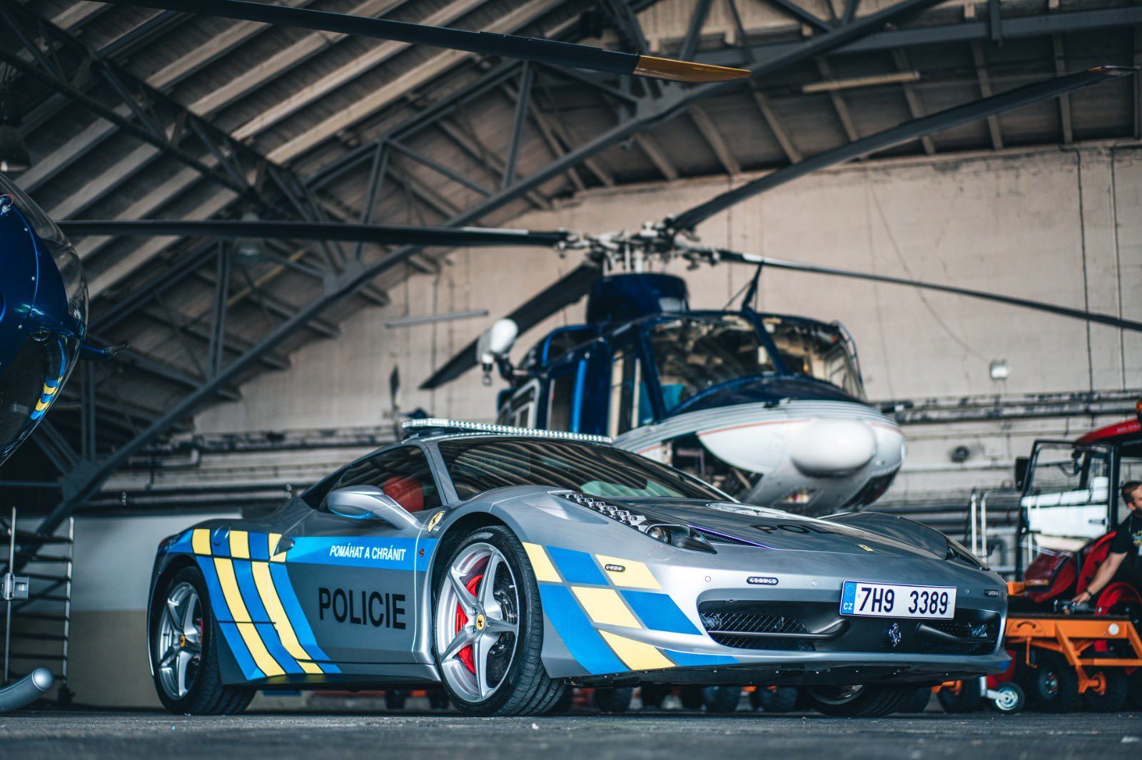 Ferrari 458 Italia van de Tsjechische politie