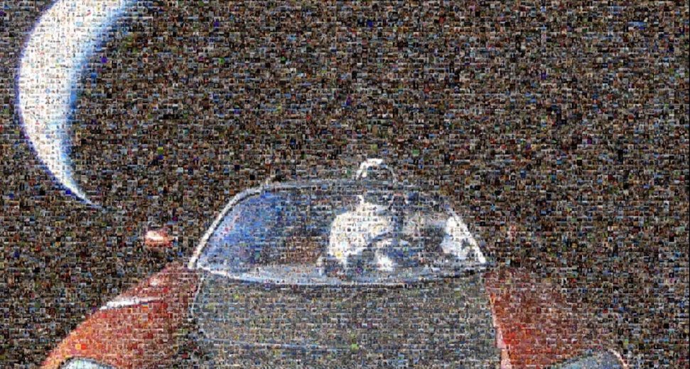 Tesla Roadster collage