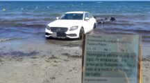 Mercedes E-Klasse neemt duik in Middellandse Zee
