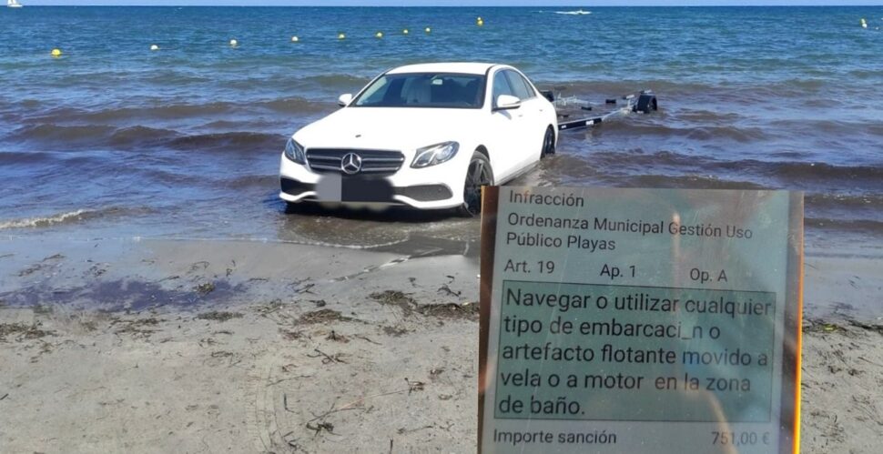 Mercedes E-Klasse neemt duik in Middellandse Zee