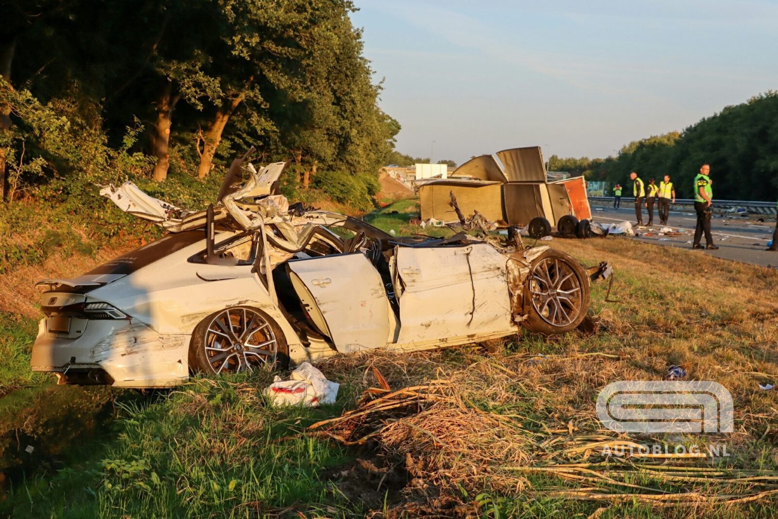 Audi A7 crash