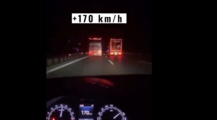 Video: truckers racen met 170 km/u+ over autobahn