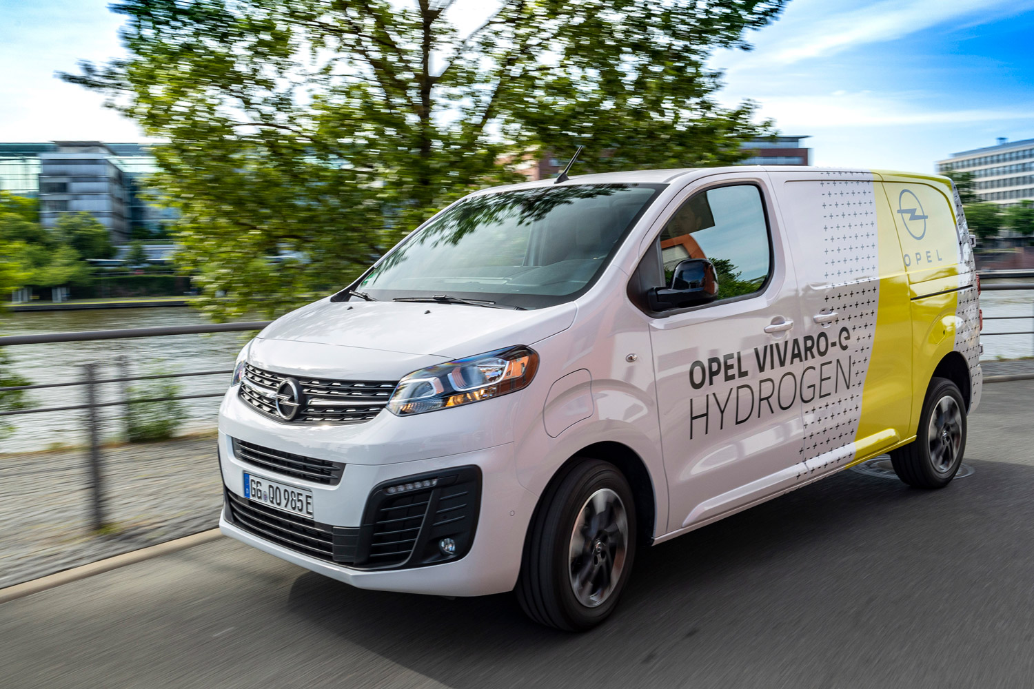 Opel Vivaro-e Hydrogen, een van de busjes op waterstof
