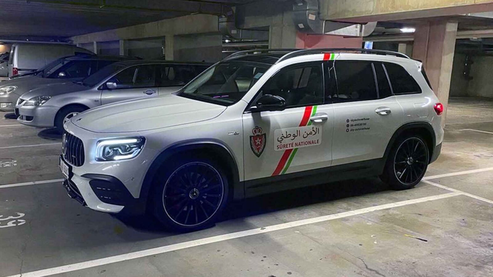 marokkaanse politieauto