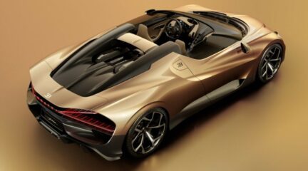 Gouden Bugatti Mistral gaat dik over de vijf miljoen euro