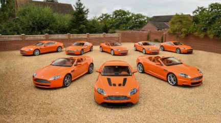 oranje Aston Martin Collectie