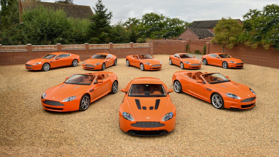oranje Aston Martin collectie