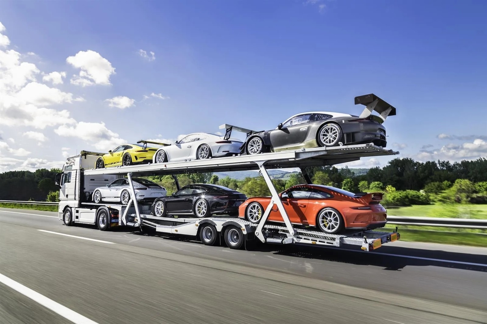 Porsche car transport