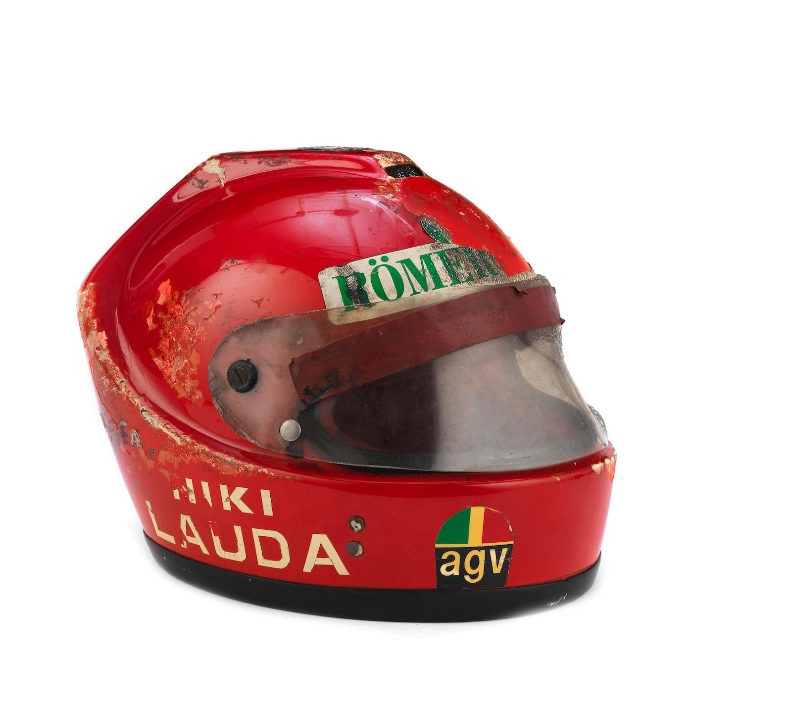 Koop de helm waarin Niki Lauda zijn beruchte ongeluk had